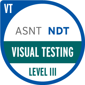 ASNT Visual Testing Level III